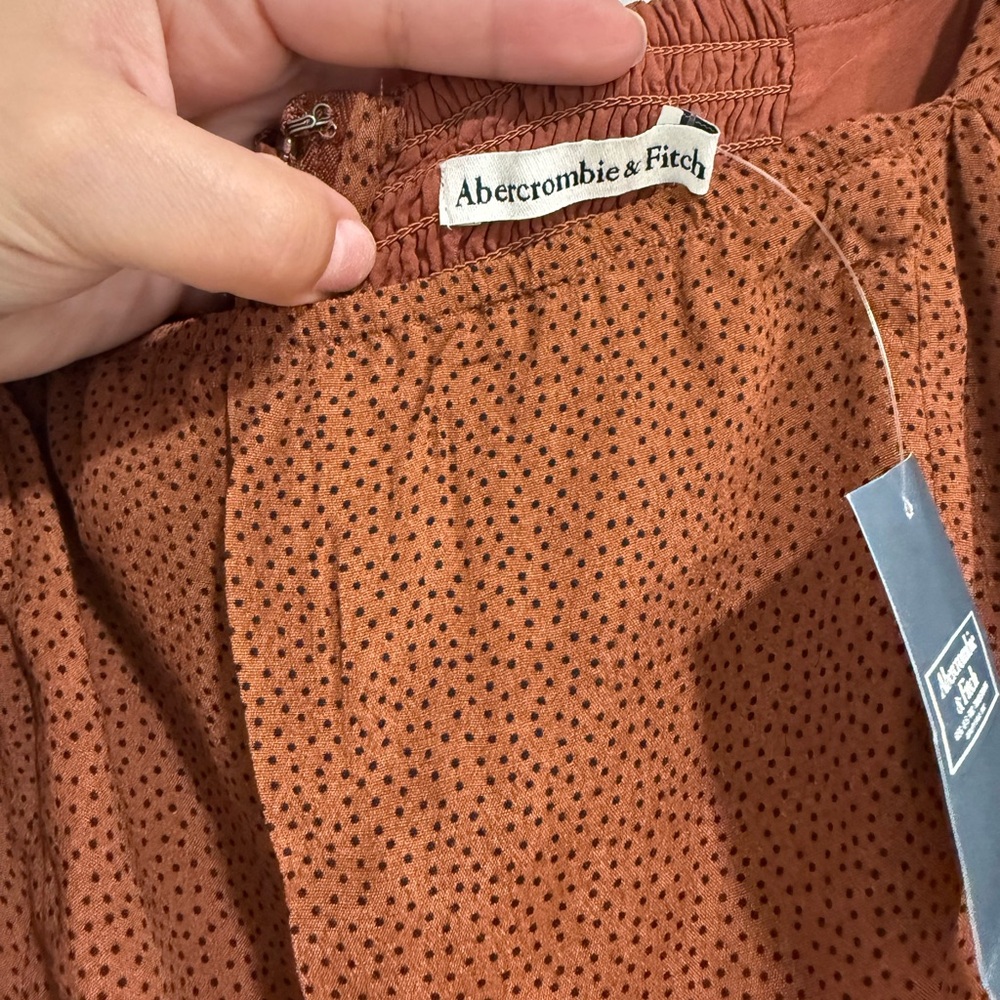 Abercrombie & Fitch Brown Dotted Dress